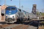 Eastbound "Empire Builder" comes off the bridge